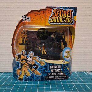 The Secret Saturdays CN Mattel Mini Figures W/Scenescape Midnight Feeding